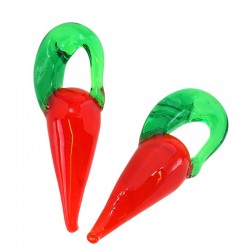 Glass Charm Pepper 12x33mm