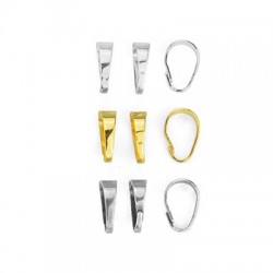 Brass Snap-on Bail 3.5x8.5mm/4mm