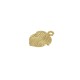 Enameled Zamak Pendant Lemon 13x20mm