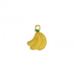Zamak Pendant Bannana w/ Enamel 17x13mm