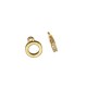 Charm in Ottone Cerchio con Zirconi 8mm