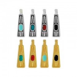Enameled Zamak Charm Geometric 6.45x17.6mm Ø2.3mm