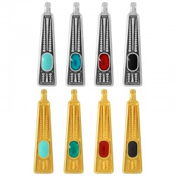 Zamak Pendant Geometrical w/ Enamel 7.3x26.8mm (Ø2.3mm)