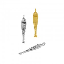 Zamak Pendant Fish 6x28mm