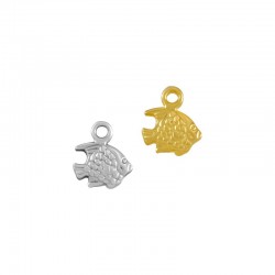 Zamak Charm Fish 10x8mm