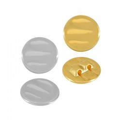 Passant Rond en Métal/Zamak, 19mm