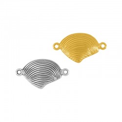 Zamak Connector Shell 14x20mm w/ 2 Rings
