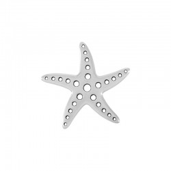 Pendentif Étoile de Mer Perforé en Métal/Zamak 37x35mm