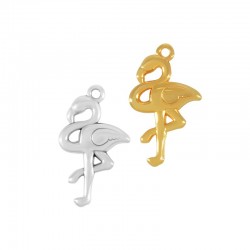 Pendentif Flamingo en Métal/Zamak 17x26mm