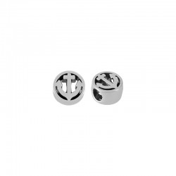 Passant rond avec ancre en Métal/Zamak 11mm (Ø 4,8mm)