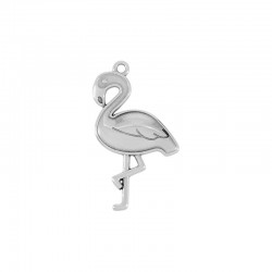 Pendentif flamant en Métal/Zamak 27x39mm