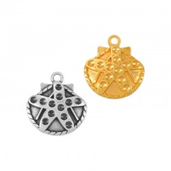 Zamak Pendant Shell Starfish 20x18mm