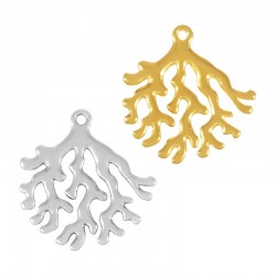 Zamak Pendant Coral 29x30mm