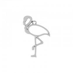 Pendentif Flamant en Métal/Zamak 35x49mm