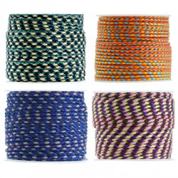 Cordon coton/polyester tressé 2 mm (10m/bobine)