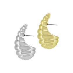 Boucle D'Oreille en Laiton en Forme de Goutte 18 x 32 mm