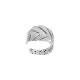 Brass Cast Finger Ring with Leaf 60x12mm