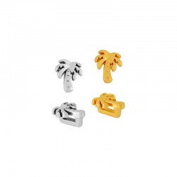 Passante in Metallo Zama Palma 10x11mm (Ø5.2x2.2mm)
