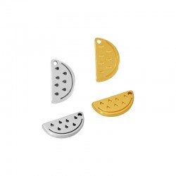 Charm in Metallo Zama Feta di Anguria 9x16mm