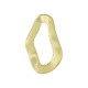 Zamak Earring Oval Irregular 12x20mm