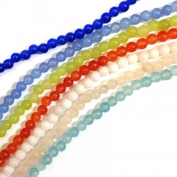Ημιπ. Πέτρα Νεφρίτης 4.5mm (~90τμχ/κορδόνι) (~40cm/κορδόνι)