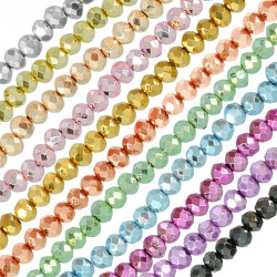 Crystal Bead Faceted 4mm (Ø~0.8mm) (~115-118pcs)