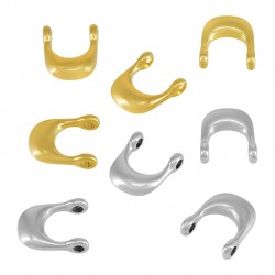 Breloque en Zamak en Forme de U 10 x 12 mm Ø 1.5 mm