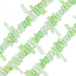 Coral Bamboo Irregular Chips (~6-13mm) (~110pcs) (Ø~0.3mm)