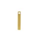 Stainless Steel 304 Pendant Bar Square 5x30mm Ø3mm