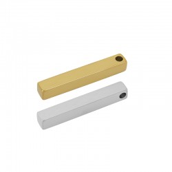 78081149 Barra Pendente Quadrata in Acciaio Inossidabile 304 6X40 mm Ø3.2 mm