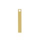 Barre Pendentif Carrée en Acier Inoxydable 304 6 x 40 mm Ø 3.2 mm