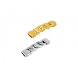 Μεταλλικό Ζάμακ Χυτό Κούμπωμα Αλυσίδα (~32x8mm) (Ø5.2x2.2mm)