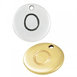 Zamak Charm Round Letter "O" 12mm