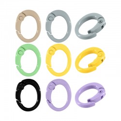 Zamak Lobster Clasp Oval 15x19.5mm/3-4mm