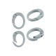 Fermoir Mousqueton Ovale en Zamak 15 x 19.5 Mm/3-4 mm
