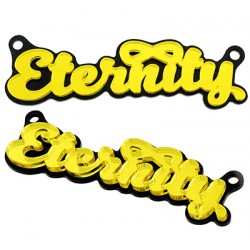 Ciondolo Connettore in Plexi Acrilico "Eternity" 76x20mm