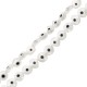 Passant rond en Crystal avec œil 6mm (environ 67pcs/fil)