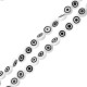 Passant rond en Crystal avec œil 6mm (environ 67pcs/fil)