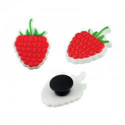 Shoe & Bag Charm Raspberry 20x30mm