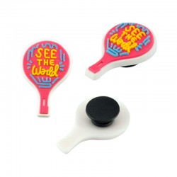 Shoe & Bag Charm Racket 20x32mm