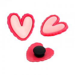 Shoe & Bag Charm Heart 25x27mm