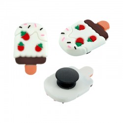 Shoe & Bag Charm Ice Cream 20x30mm