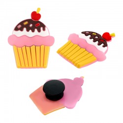 Shoe & Bag Charm Cupcake 25x34mm