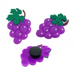 Shoe & Bag Charm Grape 25x33mm