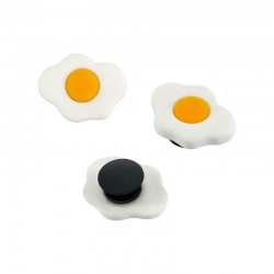Shoe & Bag Charm Fried Egg 25x18mm