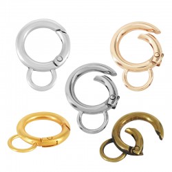 Zamak Clasp Keyring w/ Hoop 28mm