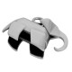 Brass Charm Elephant 25x15mm/7mm