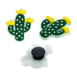 Ciondolo per Scarpe e Borse Cactus 27X32 mm