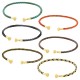 Cord Bracelet with Brass End Cap 66mm