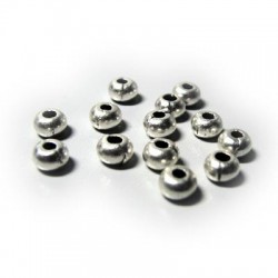 Perle en Métal/Zamac, 5x3.4mm (Ø 2.2mm)